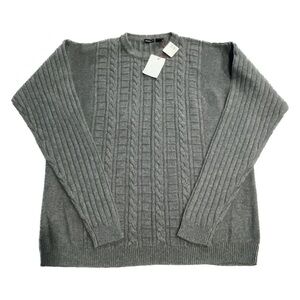 NorthCrest Grey Crew Neck Sweater Men’s Size XL and XLT